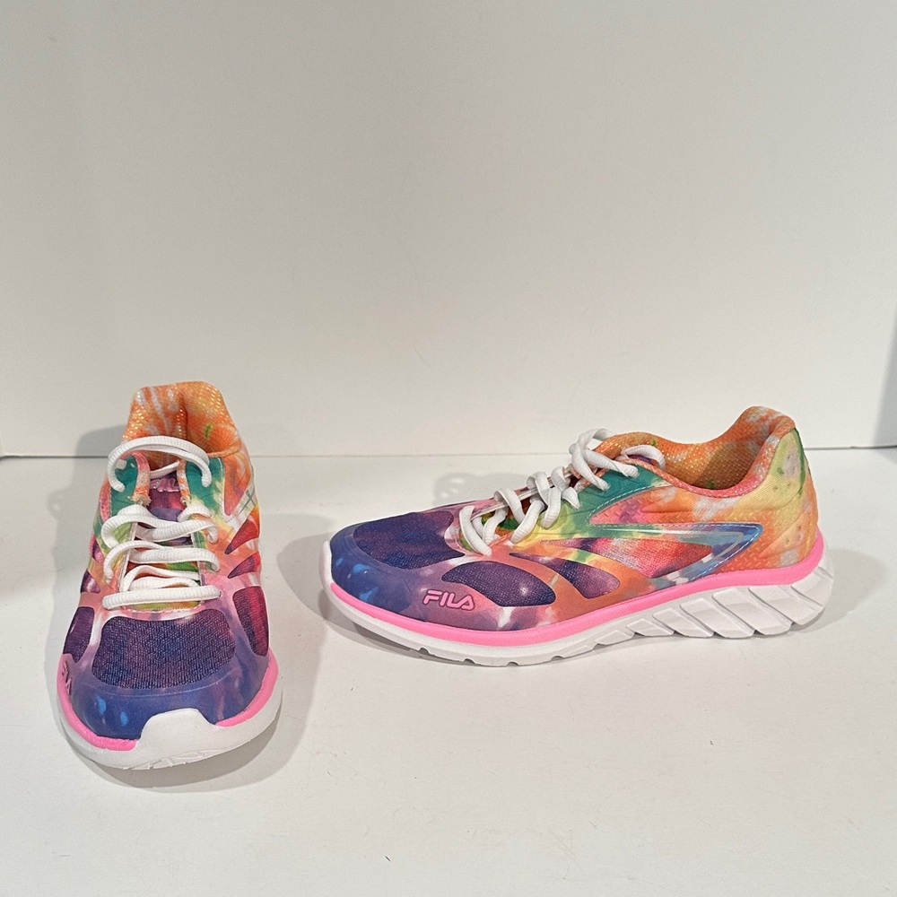 Fila Multicolor Athletic Shoes with Pink and Orange Accents